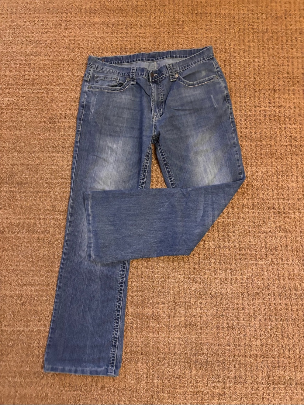 Men's Bootcut Blue Denim Jeans - Classic Everyday Style